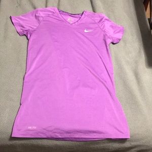 Nike pro combat dri fit fitted size XL purple T